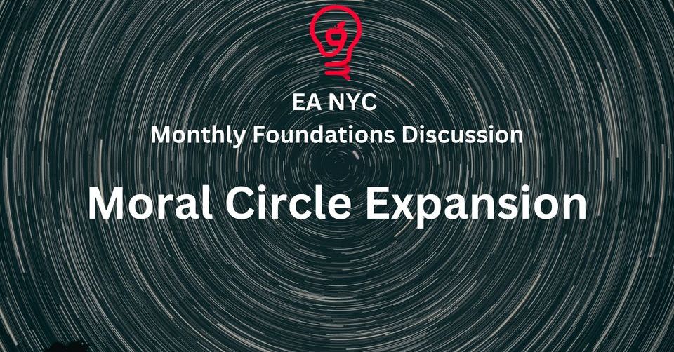 Moral Circle Expansion (April Foundational EA Concepts Discussion Group ...