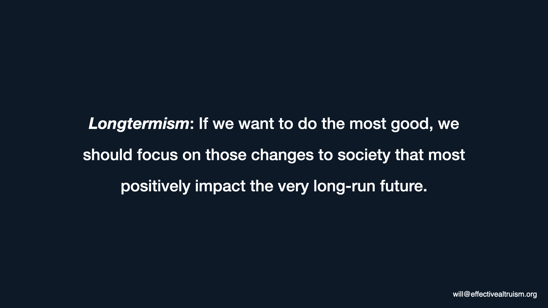 Long-Termism vs. Existential Risk — EA Forum