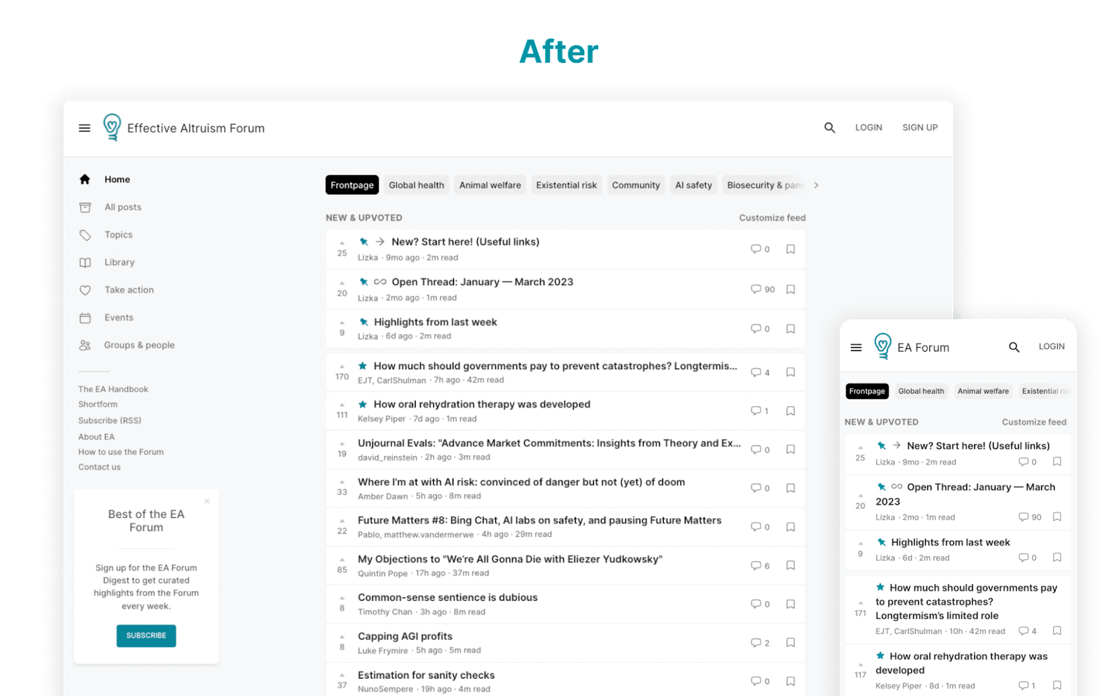 Redesign the moderation page - Website Features - Developer Forum