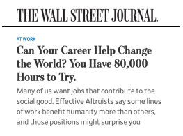 Can Your Career Help Change the World