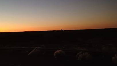 Obzor po západu slunce