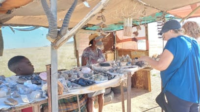 Tak jsme částečně za peníze a částečně za potraviny získali na památku pár krystalů