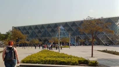 Tedy, to je úžasné!!! Neskutečný zážitek z nového muzea...jak architektura stavby, tak památky...náš průvodce ví o dějinách Egypta a vystavených dílech snad všechno...několik hodin nás provázel a tím způsobem jsme se za několik hodin prokousali tím hlavním...oooo ta elegance soch a půvab drobných artefaktů