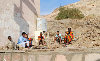 Nubijské děti...tedy spíše už mládež