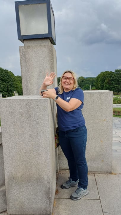 Průvodkyně Veronika...je to učitelka,takže má dokonalý přednes