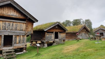 Původní severské domky...s travnatými střechami (chrání dům proti všem druhům počasí)