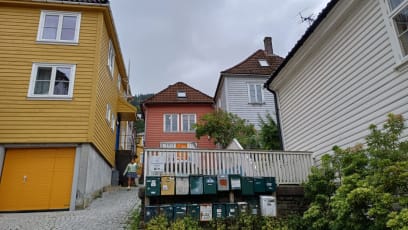 Uličky jsou tak zamotané, že poštovní schránky jsou pro všechny domácnosti na jednom přístupném místě