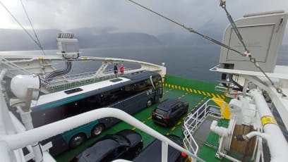 Náš bus na Sognefjordu