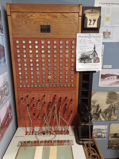 Telefonní ústředna z dob zlaté horečky