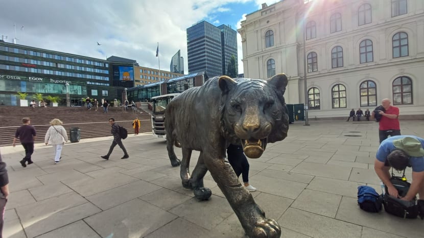 Dobré ráno...po excelentní snídani, včetně lososa, jdeme na delší procházku Oslem...také se mu říká město TYGR