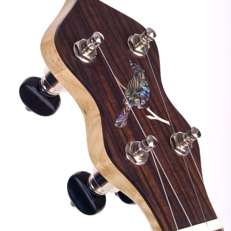 Cedar Mountain Jubilo peghead with cardinal inlay