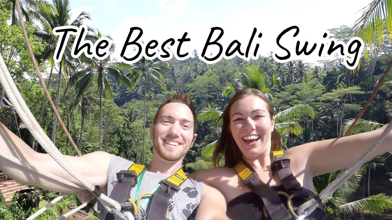 The Best Bali Swing! (Terrace River Pool Swing with Alas Harum Agro Tourism)