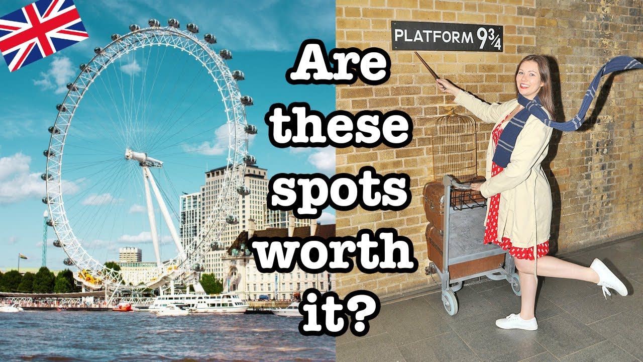 Are the London Eye and Platform 9 3/4 tourist traps?