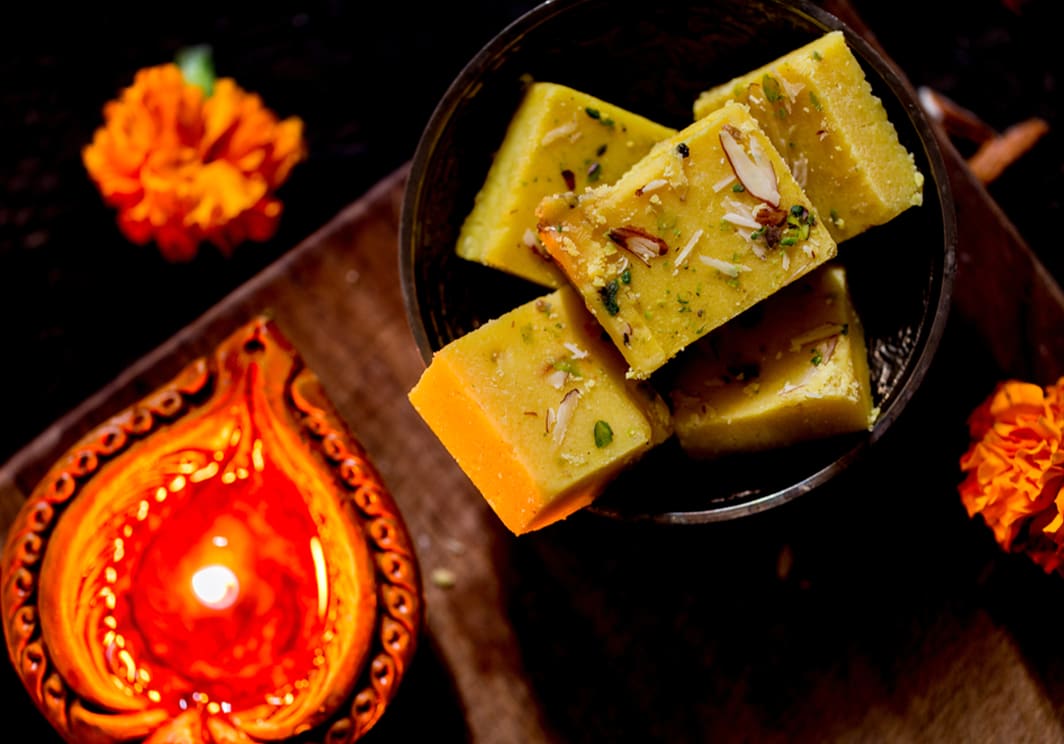 Homemade Haldi Besan Ki Burfi - Cee Pee Spices