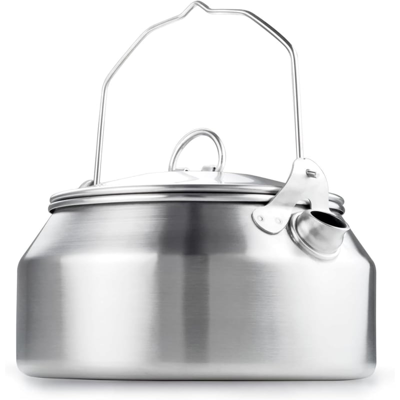 GSI Glacier stainless camping tea kettle