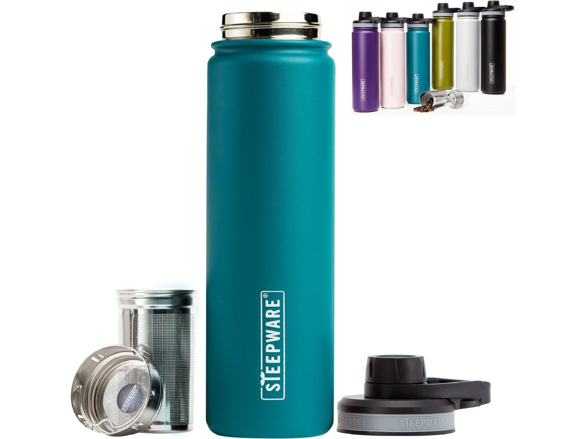The Tea Spot Steepware 22 oz tea tumbler with removable infuser