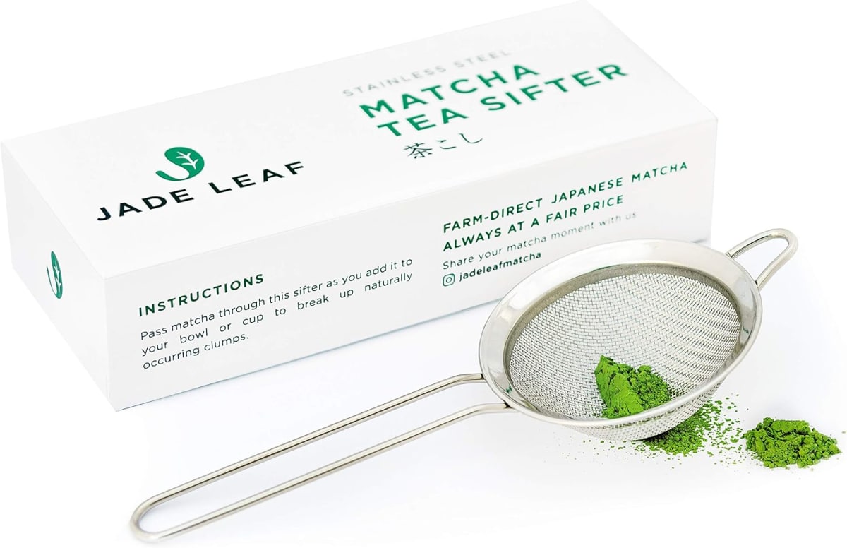 Stainless steel matcha sifter for clump free matcha