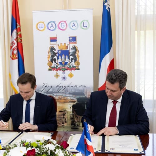 Podpis Listine o pobratenju mest Celje in Šabac