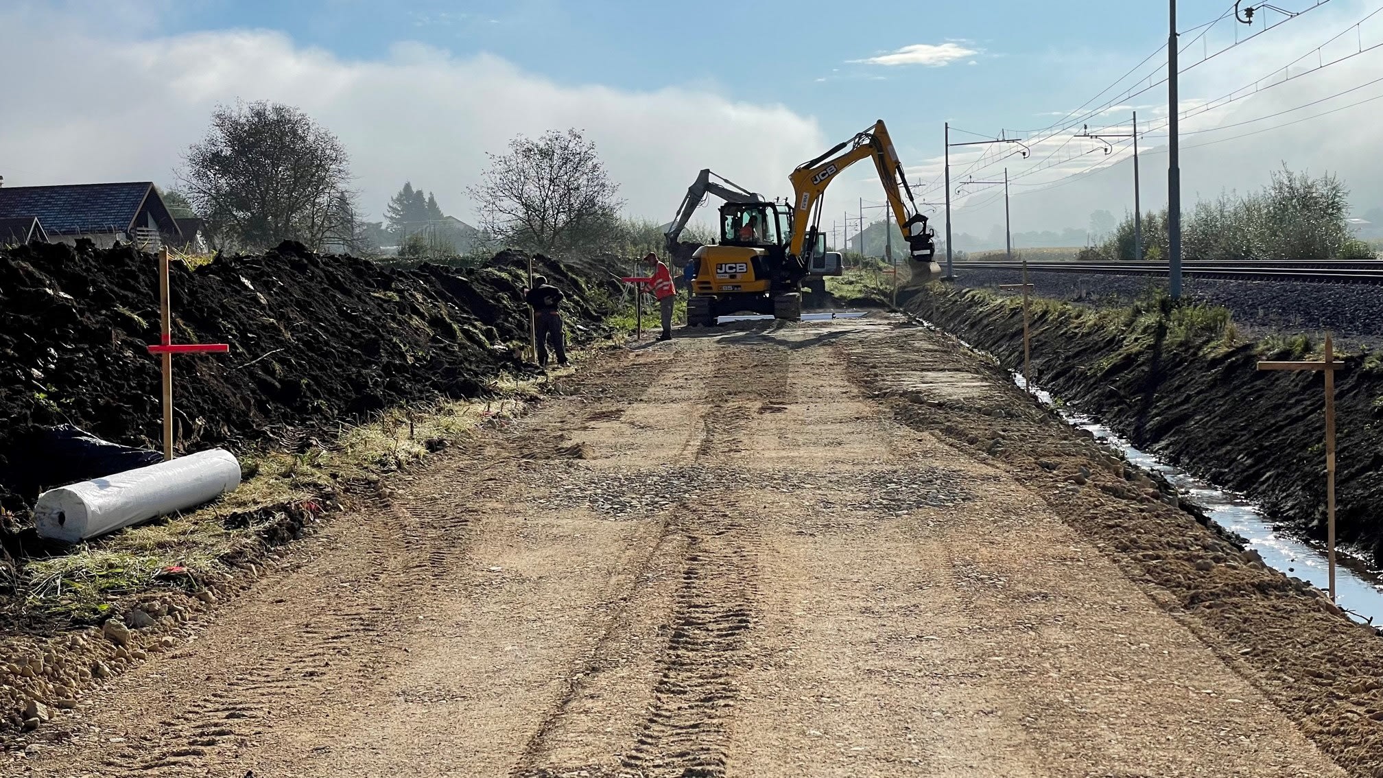 Gradnja odseka v Štorah in Šentjurju (Foto: DRSI)