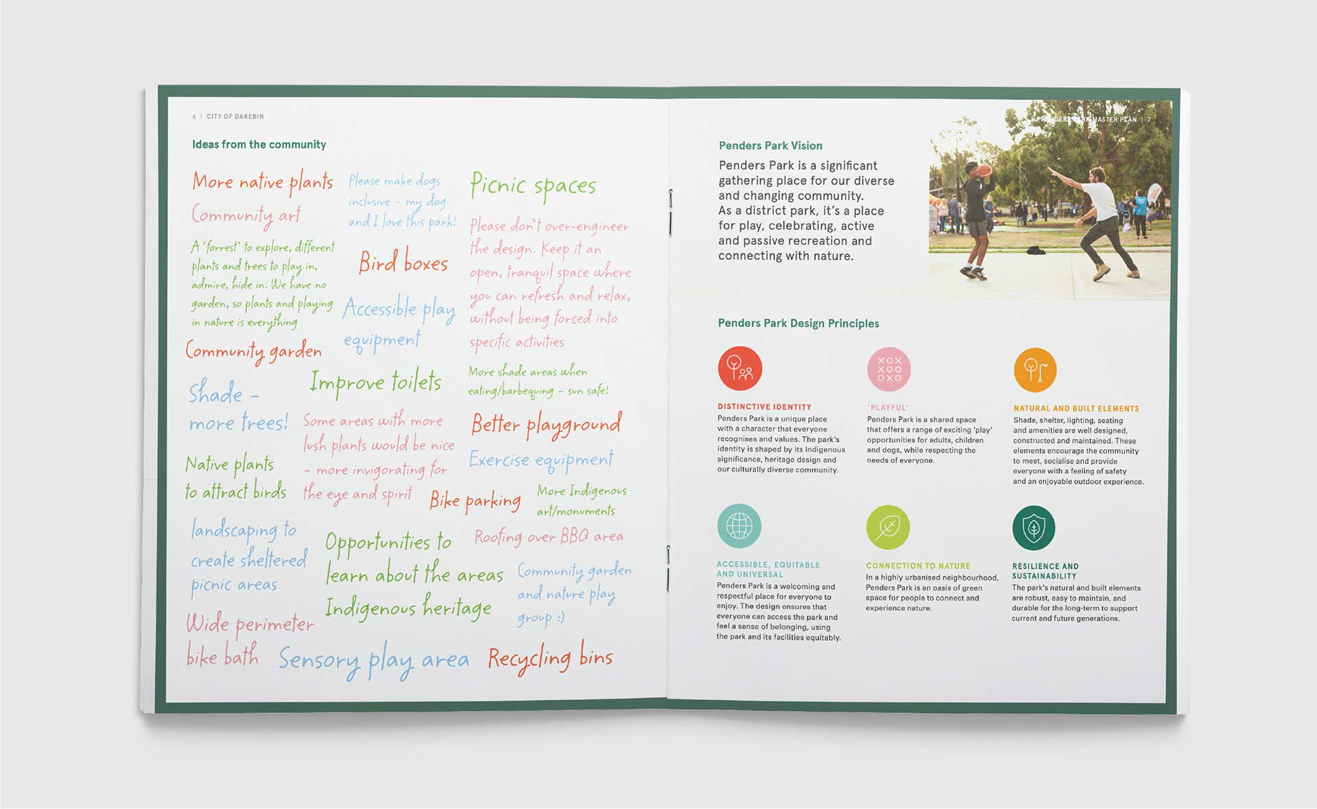 Penders Park Master Plan Brochure Design