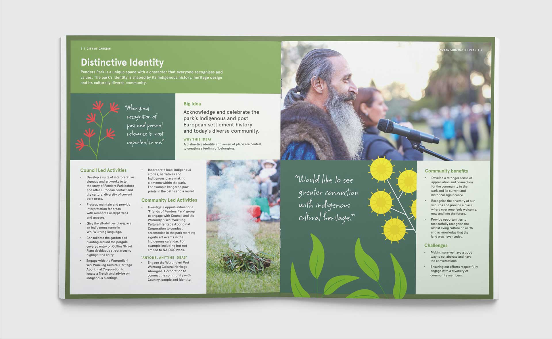 Penders Park Master Plan Brochure Design