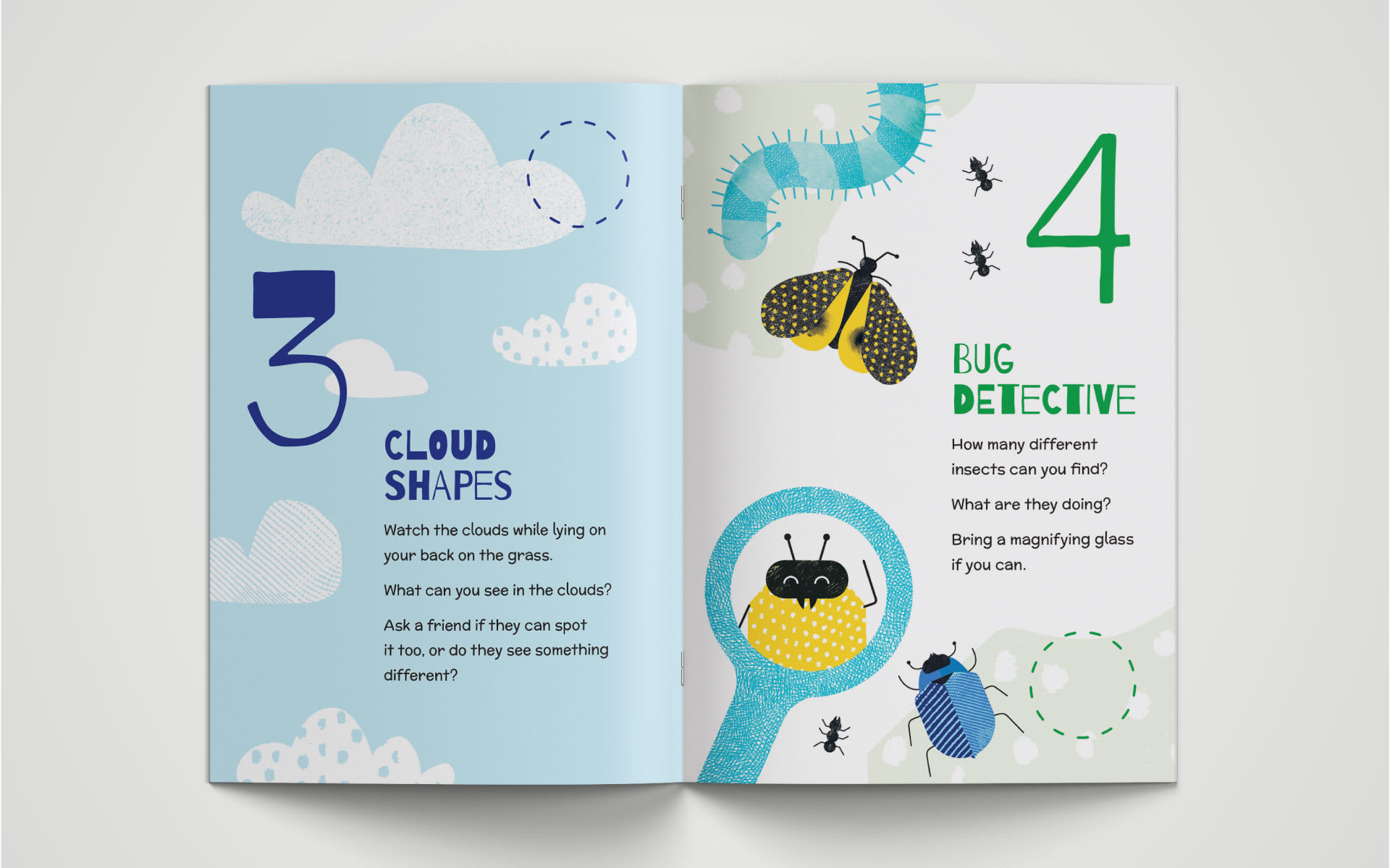 Inside spread of the Moreland Nature Explorer Passport