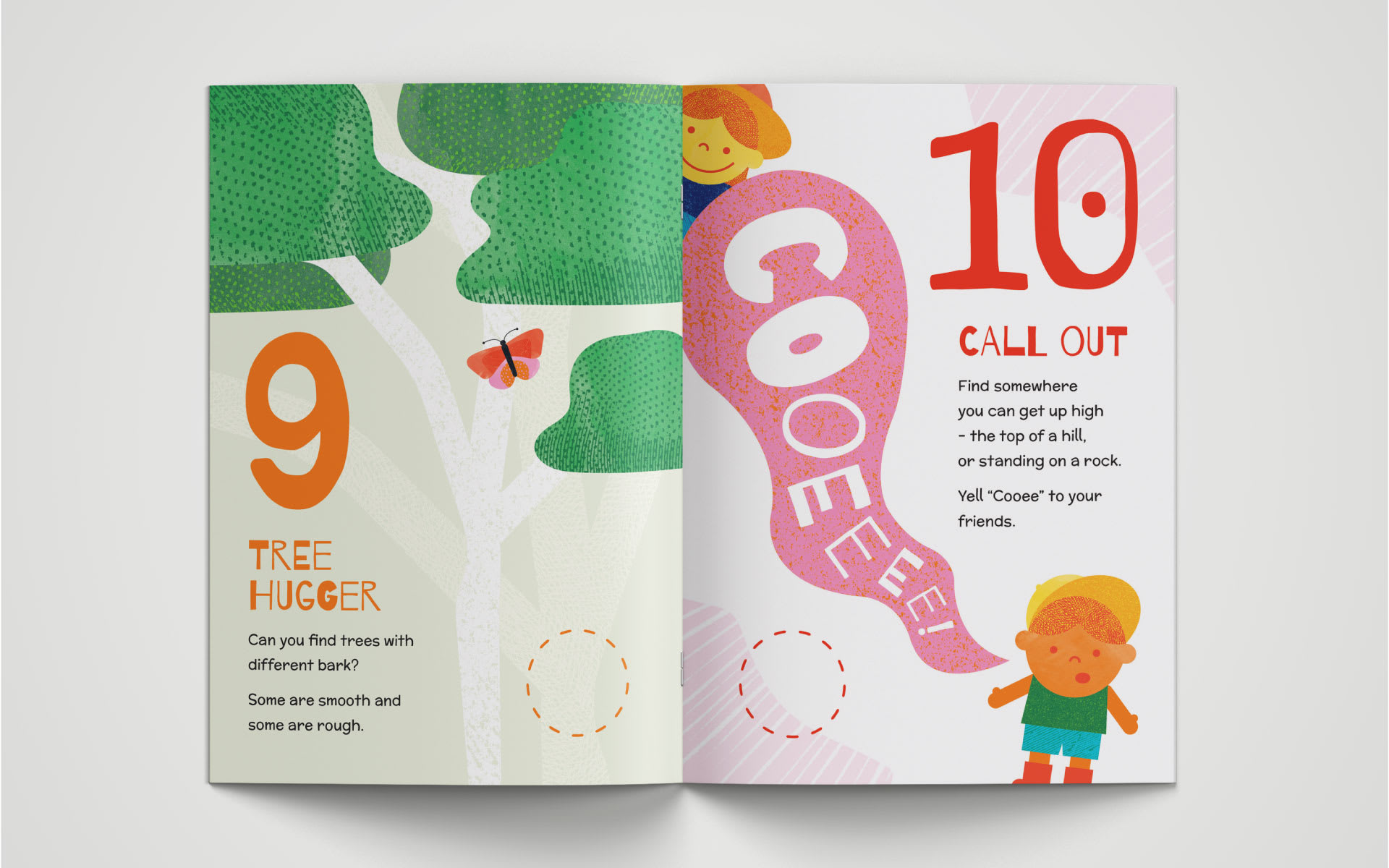 Inside spread of the Moreland Nature Explorer Passport