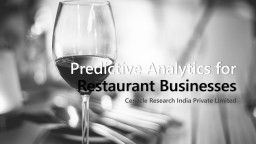 Customer Order Prediction with Restaurant Analytics