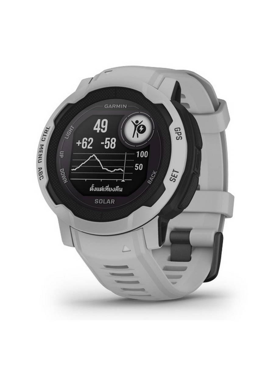 GARMIN Instinct 2 Solar Smart Watch (45mm., Mist Gray Case, Mist Gray Band)  