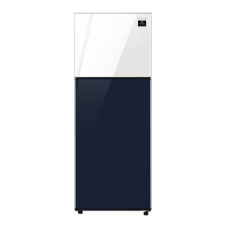 SAMSUNG ตู้เย็น 2 ประตู (13.5 คิว, สี White/Navy) รุ่น RT38K50658A/ST [ โปรโมชั่น ผ่อน 0% ] 