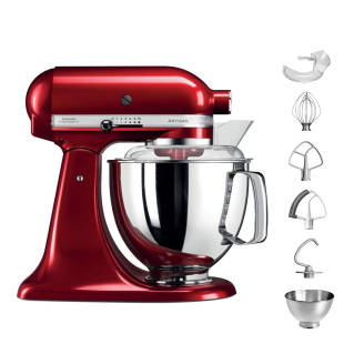 KITCHENAID เครื่องผสมอาหาร (300 วัตต์, 4.83 ลิตร, สีแดง) รุ่น 5KSM175PSECA