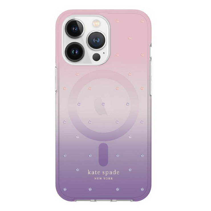 Katespade เคสพร้อม MagSafe สำหรับ iPhone 14 Plus (สี Ombre Pin Dot Violet)  รุ่น KSIPH236PDOVPK ราคาถูก | Powerbuy