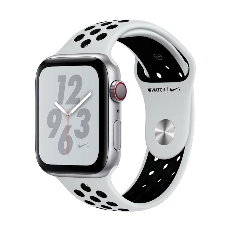 スマートフォン/携帯電話 その他 Watch Nike+ Series 4 GPS+Cellular (44mm, Silver Aluminum Case, Pure  Platinum/Black Nike Sport Band)