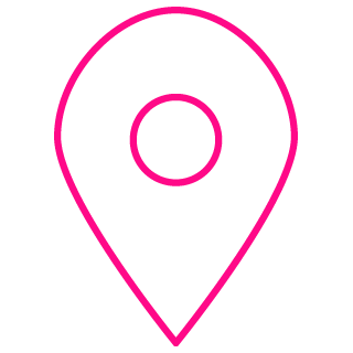 Icono ubicación de color rosa