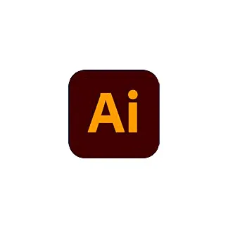 Logo de Adobe Illustrator en fondo blanco