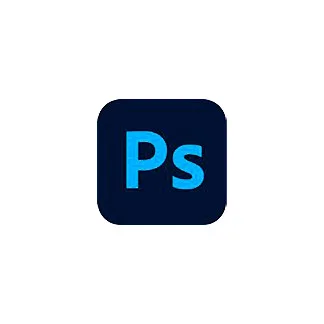 Logo de Adobe Photoshop en fondo blanco