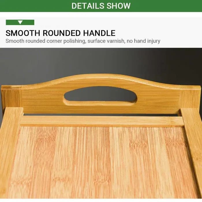 3-Tier Bamboo Shoe Rack Bench Durable Wooden Shoe Organizer with Seat for Entryway, view 2