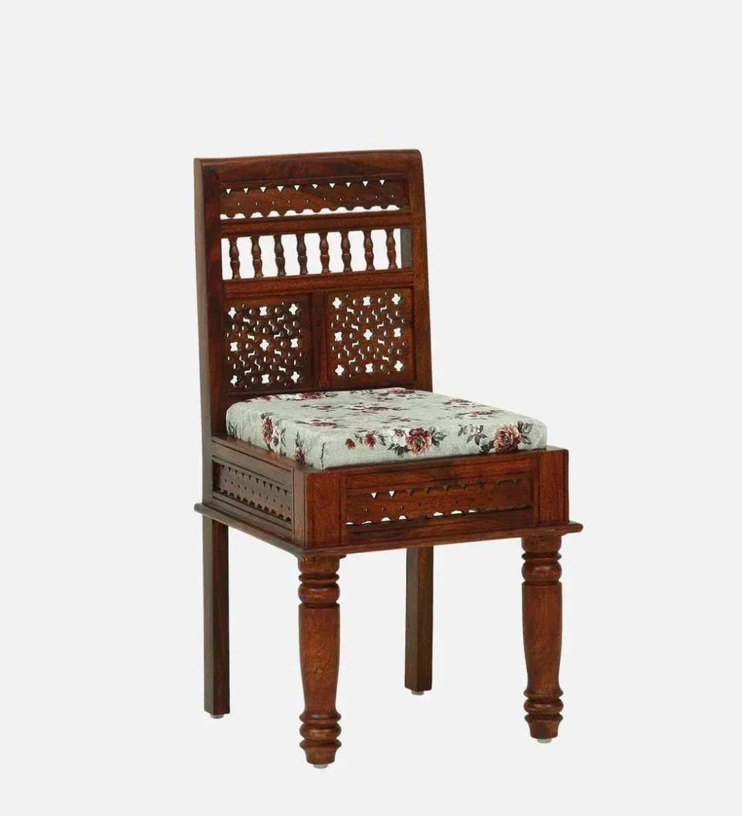 Avantika Handmade Teak Wood Dining Chair Modern Design with Honey Oak Finish, Scratch-Resistant & Eco-Friendly for Dining Room or Kitchen, view 2