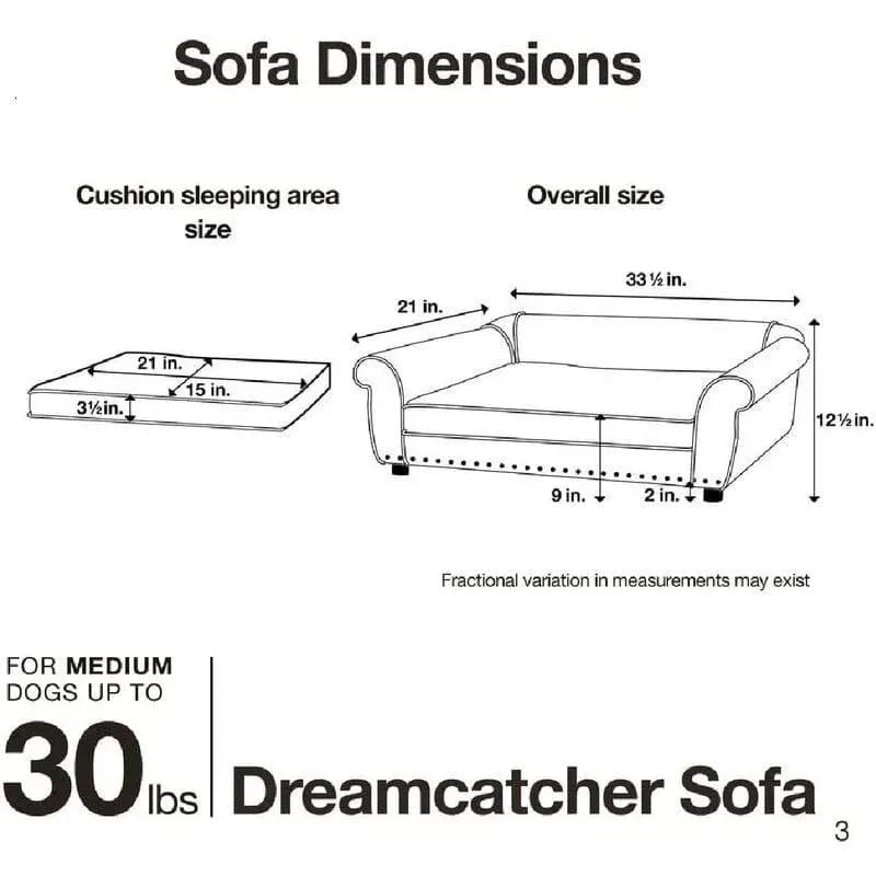 Dreamcatcher Dog Sofa in Teak Wood with Upholstery Luxury Designer Durable & Comfortable Pet Bed for Dogs, view 3