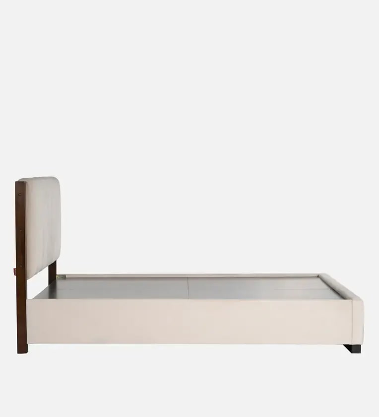Elegant Luxury Teak Wood Upholstery King Size Bed for Modern Bedroom, view 2