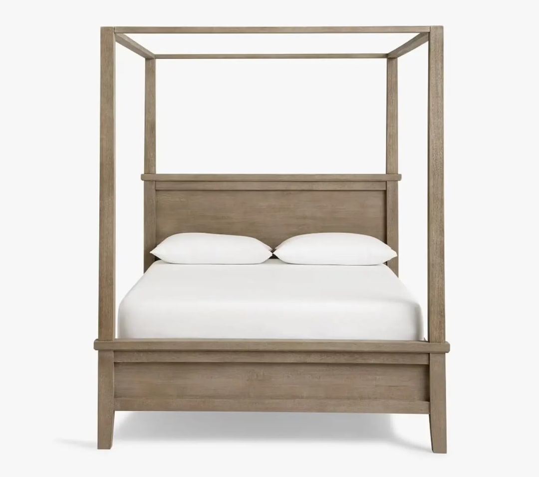 Farmhouse Canopy Bed Royal Handmade Teak Wood Poster Bed