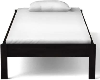 Ictus Handmade Rectangular Teak Wood 3 Seater Diwan Bed with 1 Bedside Table for Living Room & Bedroom, Walnut Finish, view 2