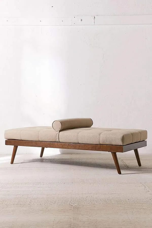 Impulse Handmade Teak Wood 3 Seater Diwan Sofa Bed Rectangular Multi-Purpose Sofa for Living Room & Bedroom, view 4
