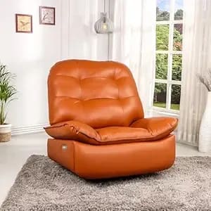 Revolving, Motorized Pu Leather Relaxing Recliner Sofa