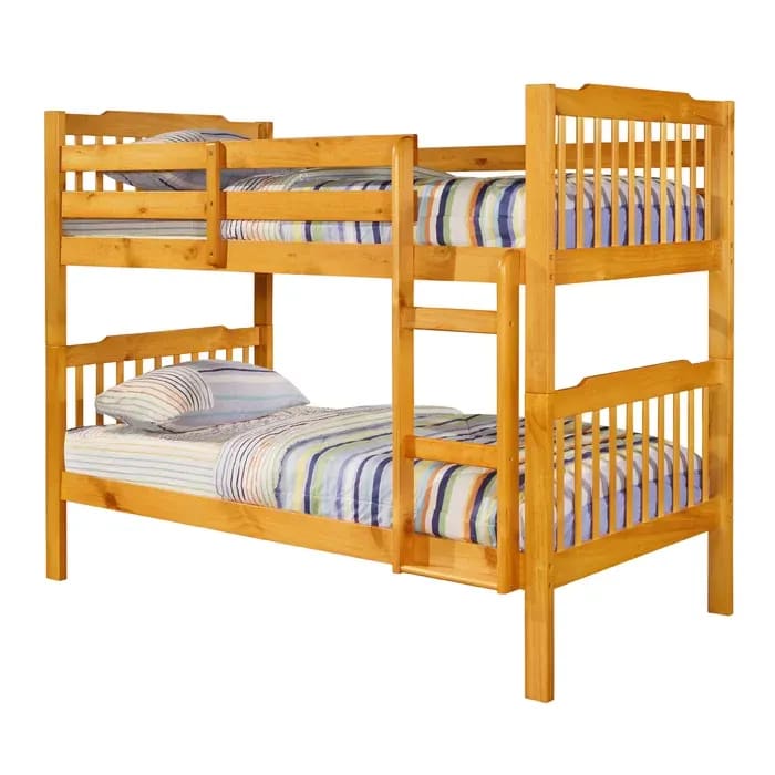 Siblings 2 Level Stylish Handmade Teak Wood Bunk Bed, view 2