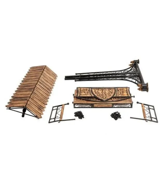 Solid Wood & Iron Garden, Balcony Swing, Hammock, Jhula, Cradle 3 Seater, view 2