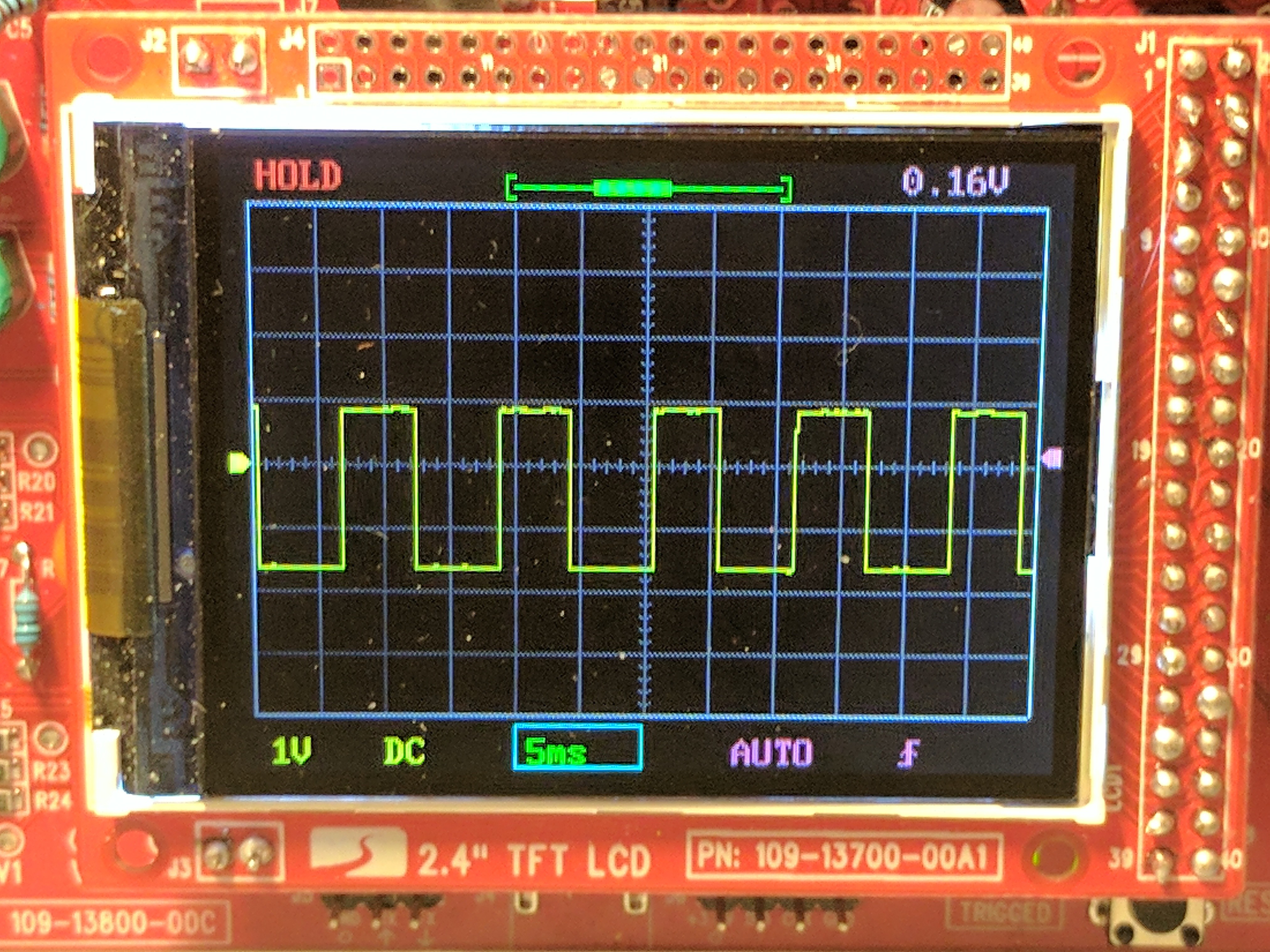 Square Wave on oscilloscope