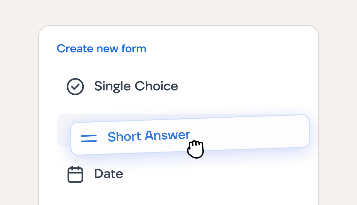 Adding a short answer field to a new form