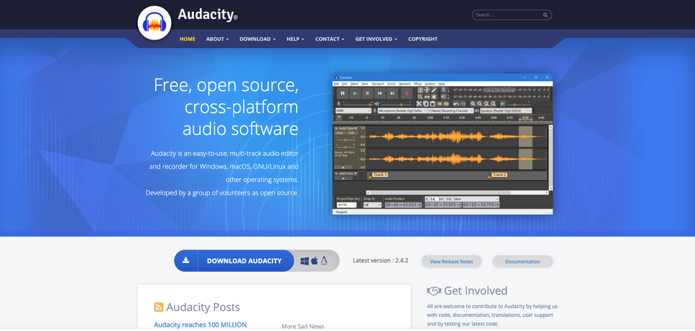 Audacity - a free audio recording and editing app Audacity - a free audio recording and editing app