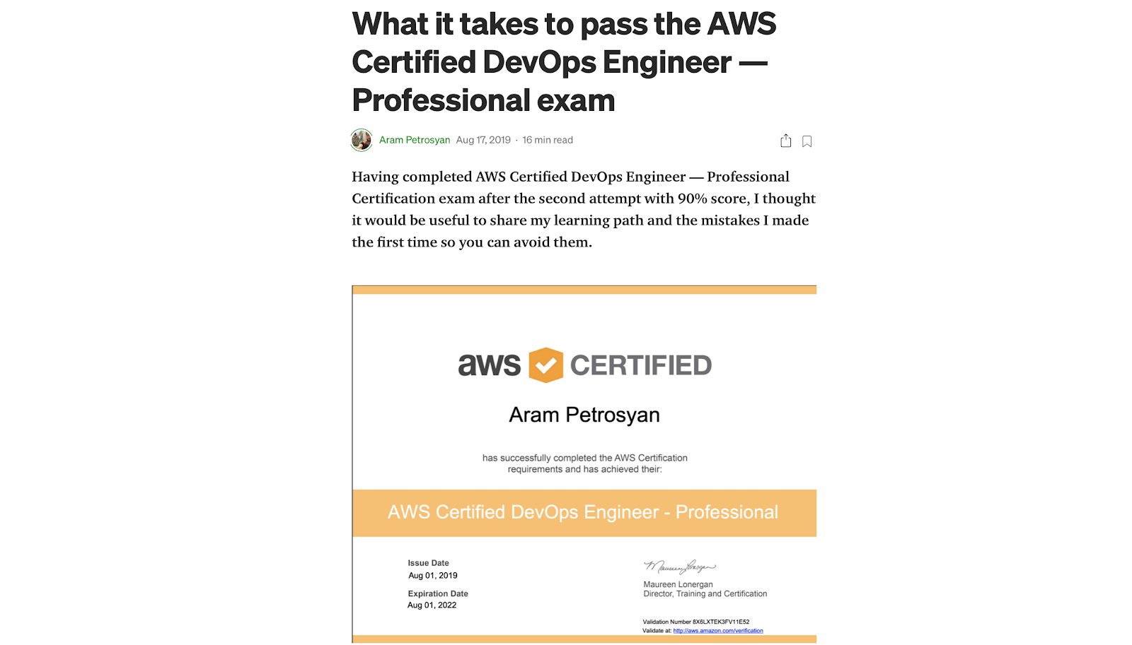 AWS DevOps Engineer certification AWS DevOps Engineer certification